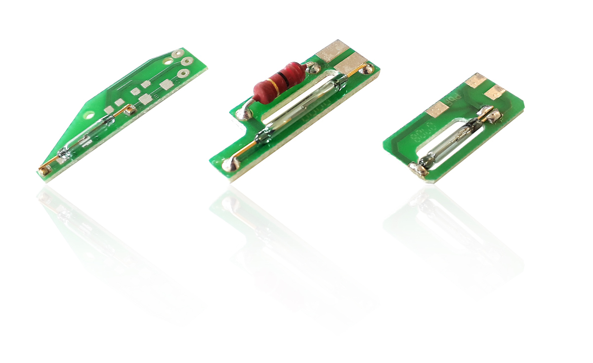 PCB Assembly of Reed Switches and other components